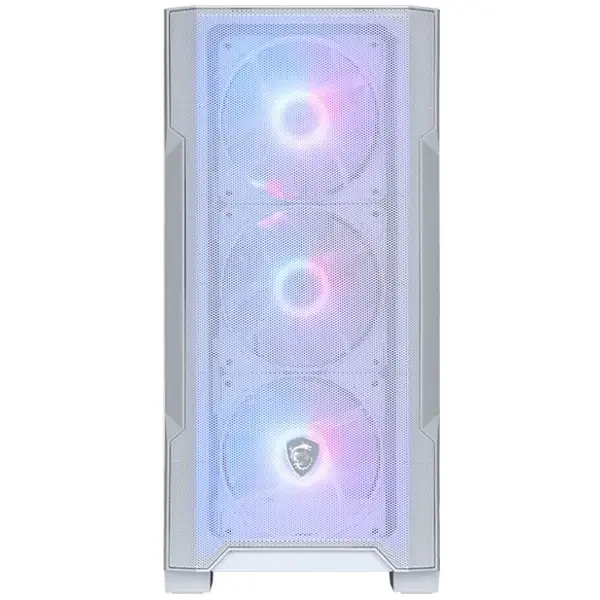 MSI Carcasa MSI MAG Forge M100R, Micro-ATX, Alb, Tempered Glass