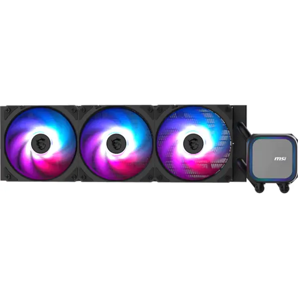 MSI Cooler MSI MAG CORELIQUID A13 360, Negru, Racire cu lichid, AIO 360mm, RGB, Intel/ AMD