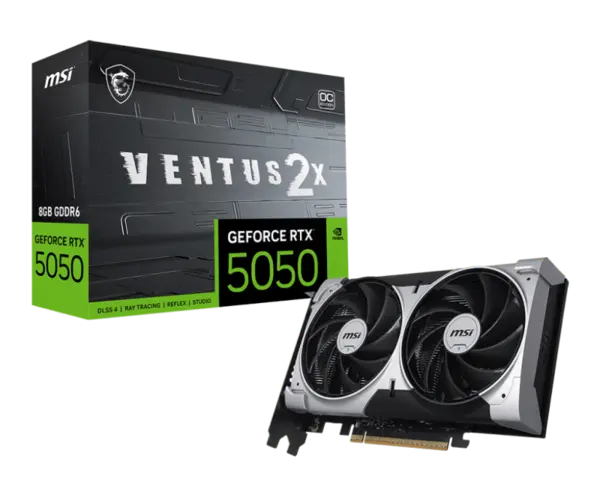 MSI GEFORCE RTX 5050 8G VENTUS 2X OC MSI GEFORCE RTX 5050 8G VENTUS 2X OC