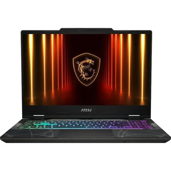 MSI Laptop Gaming MSI Cyborg 15 B13WFKG-625XPL, Procesor Intel® Core™ i5-13420H, Display 15.6 Full HD, 16 GB DDR5-SDRAM, 512 GB SSD, Placa video dedicata NVIDIA GeForce RTX 5060 8 GB, Wi-Fi 6E, NoOS, Negru