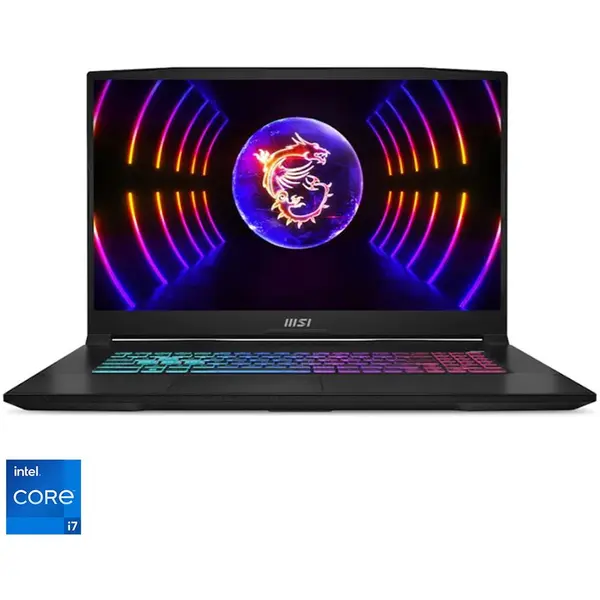 MSI Laptop Gaming MSI Katana 17 B13VFK cu procesor Intel® Core™ i7-13620H pana la 4.9 GHz, 17.3, Full HD, 144Hz, 16GB, 1TB SSD, NVIDIA® GeForce RTX™ 4060 8GB GDDR6, Free DOS, Black (INT Keyboard)