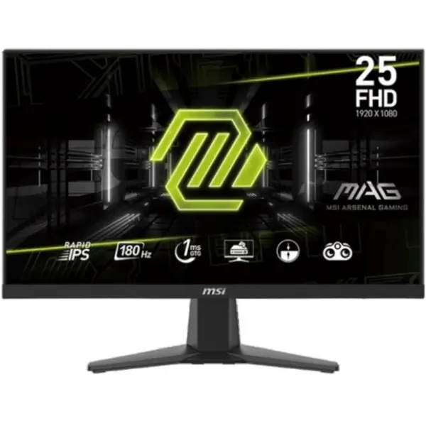 MSI Monitor Gaming MSI MAG Rapid 256F, 24.5 inch FHD, HDMI, DisplayPort, 180 Hz, 1 ms, Negru