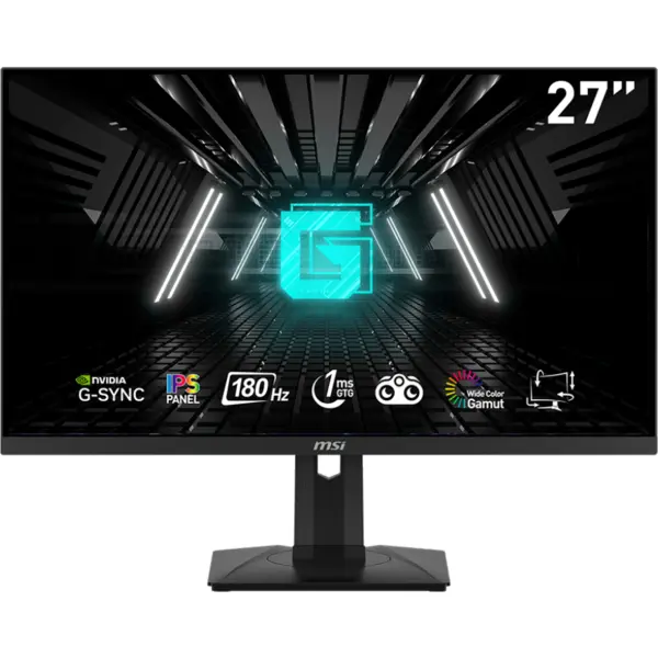 MSI Monitor Gaming, Rapid IPS LED, MSI, 27, Full HD 1920 x 1080, HDMI, DisplayPort, 180 Hz, 1 ms, Negru