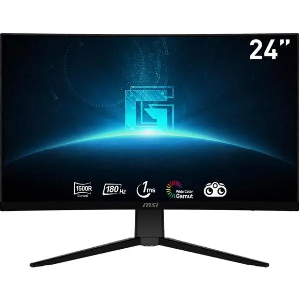 MSI Monitor Gaming VA LED MSI 24 G2422C, Full HD (1920 x 1080), HDMI, DisplayPort, Ecran Curbat, 180 Hz, 1 ms, Negru