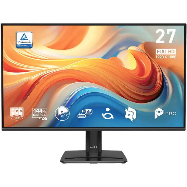 MSI Monitor IPS LED MSI 27 PRO MP272 E14C, Full HD (1920 x 1080), HDMI, Boxe, 144 Hz, 1 ms, Negru