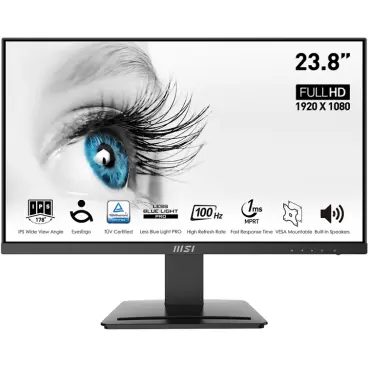 MSI Monitor LED MSI PRO MP243X, 23.8inch, 1920x1080, 1ms, Negru