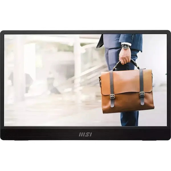MSI Monitor Portabil MSI PRO MP161 E2U, 15.6, IPS, Full HD, 4ms, 60Hz, Negru
