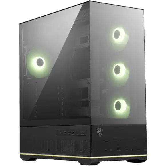 MSI Msi Mag Pano 110R Pz Negru – Carcasa Pc De Gaming Mid-Tower – Suporta Gpu-Uri De Pana La 400 Mm Lungime, Filtre De Praf Detasabile, Usb 20 Gbps (Type-C), Back-Connect Atx Si Micro-Atx