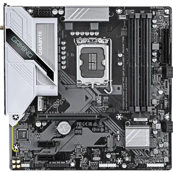 MSI Placa de baza B760M GAMING PLUS, MSI, WIFI, Micro ATX, Negru