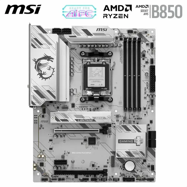 MSI Placa de baza MSI B850M Gaming Plus, WIFI6E, AMD B850, AM5