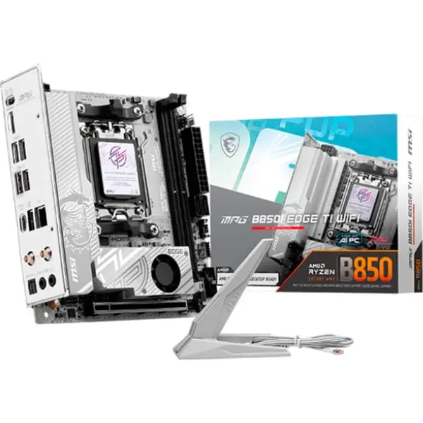 MSI Placa de baza MSI MPG B850I EDGE TI WIFI, Mini-ITX, Socket AM5, AMD B850, DDR5, PCIe