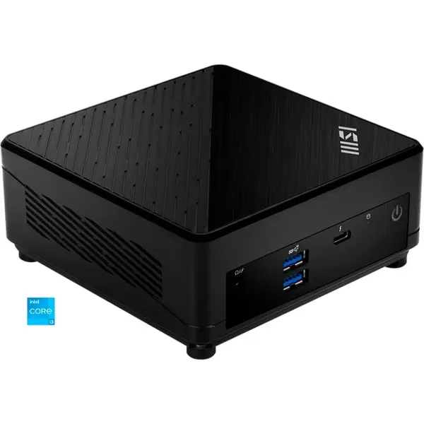 MSI Sistem PC MSI Cubi 5 12M-022BDE, Intel Core i3-1215U, No RAM, No HDD, Intel UHD Graphics, No OS, Negru