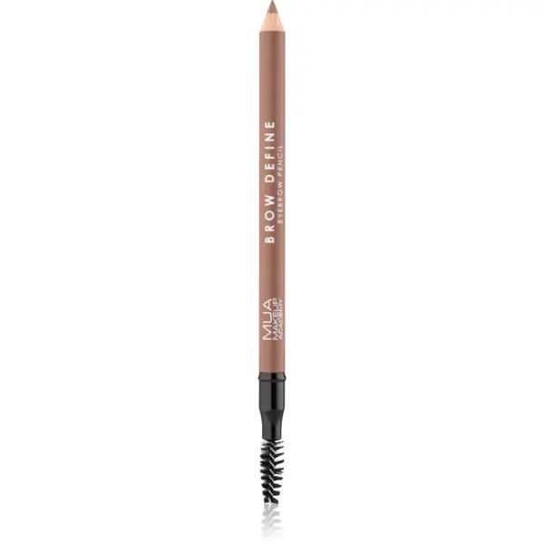 MUA Makeup Academy Brow Define creion de sprancene de lunga durata cu pensula culoare Light Brown 1,2 g
