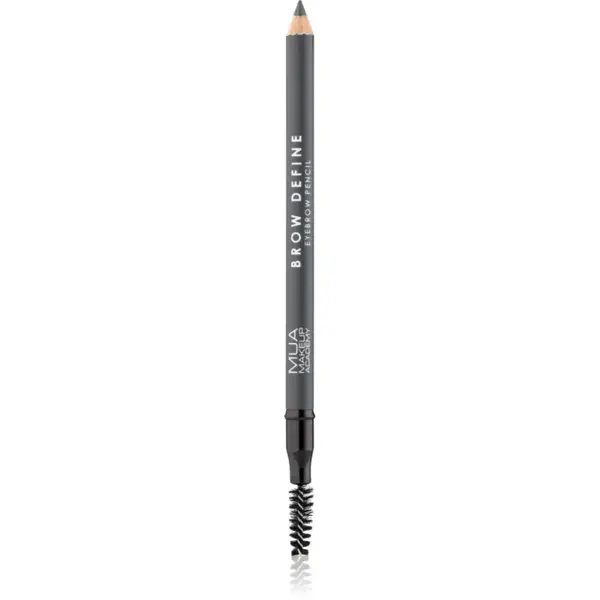 MUA Makeup Academy Brow Define creion de sprancene de lunga durata cu pensula culoare Grey 1,2 g