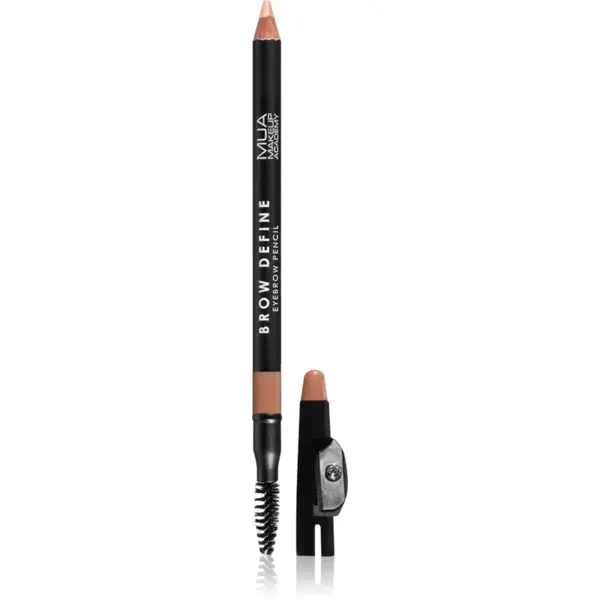 MUA Makeup Academy Brow Define creion de sprancene de lunga durata cu pensula culoare Fair 1,2 g