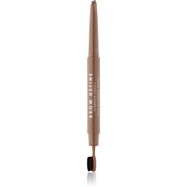 MUA Makeup Academy Brow Define creion pentru sprancene cu pensula culoare Mid Brown 0.25 g