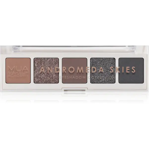 MUA Makeup Academy Eyeshadow Collection 5 Shade Palette paletă cu farduri de ochi culoare Andromeda Skies 3.8 g