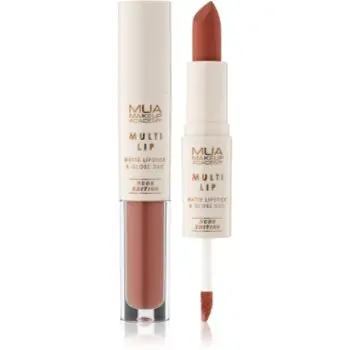 MUA Makeup Academy Multi Lip Nude Edition ruj rezistent si luciu de buze. duo