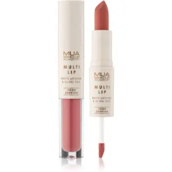 MUA Makeup Academy Multi Lip Nude Edition ruj rezistent si luciu de buze. duo