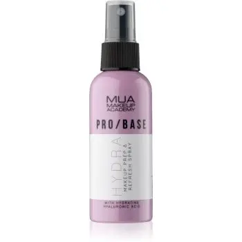 MUA Makeup Academy PRO/BASE Hydra Spray facial pentru fixare machiajului cu acid hialuronic