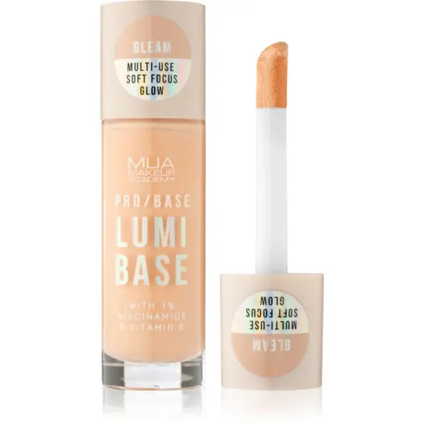 MUA Makeup Academy PRO/BASE Lumi Base baza de machiaj iluminatoare culoare Gleam (Cool) 33 ml