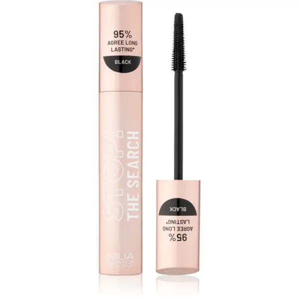 MUA Makeup Academy Stop The Search mascaral de lunga durata culoare Black 12 ml