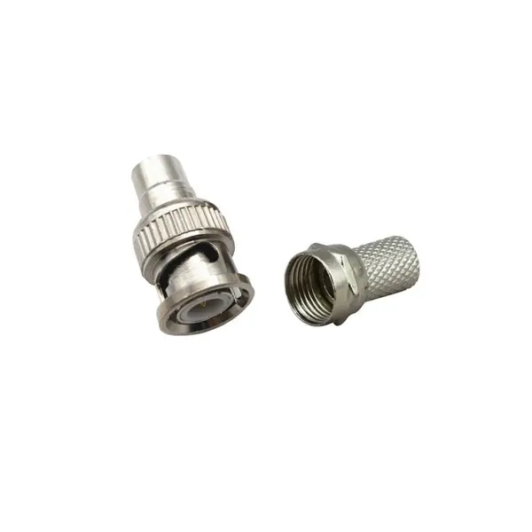 Mufă BNC pentru cablu coaxial RG6 cu mufă F