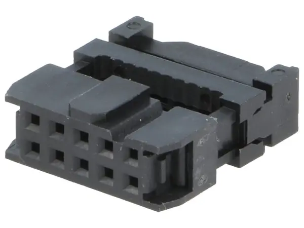 Mufă IDC mamă PIN: 10 IDC pt.cablu-bandă 1,27mm aurit