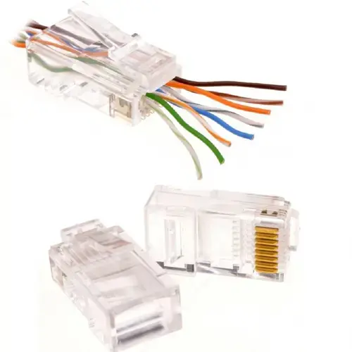 Mufa RJ45 EMTEX UTP cat.5e passthrough (100 buc)