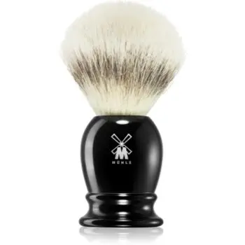 Mühle CLASSIC Silvertip Fibre® Black Resin Pamatuf pentru barbierit