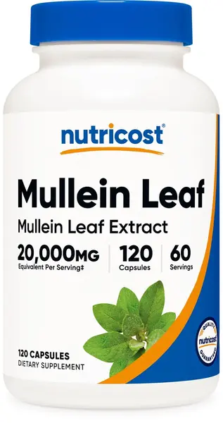 Mullein Leaf Extract, 500 mg, 120 capsule, Nutricost