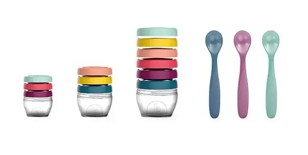 Multi set pentru diversificare 3 seturi recipiente + un set linguri