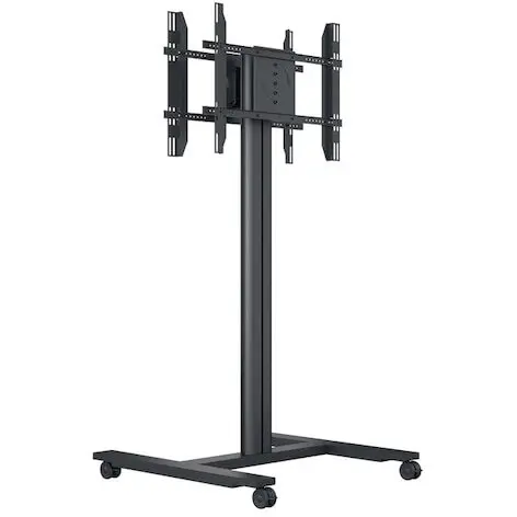 Multibrackets Stand TV mobil, spate la spate Multibrackets MB-5983, diagonala 55-80 inch, 2 x 40 kg, inaltime 180 cm, Negru