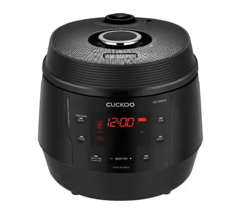Multicooker 8 in 1 CUCKOO CMC-QAB549S, 1100 W, 5 L, functie Slow-Cooker, 10 programe, Timer, Display led, Presiune reglabila (Negru)