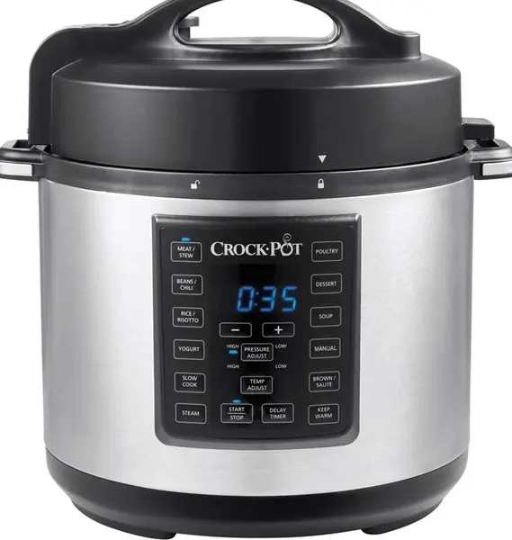 Multicooker Crock-Pot – Express, 1000W, 5.6 l, 8 programe , argintiu/negru