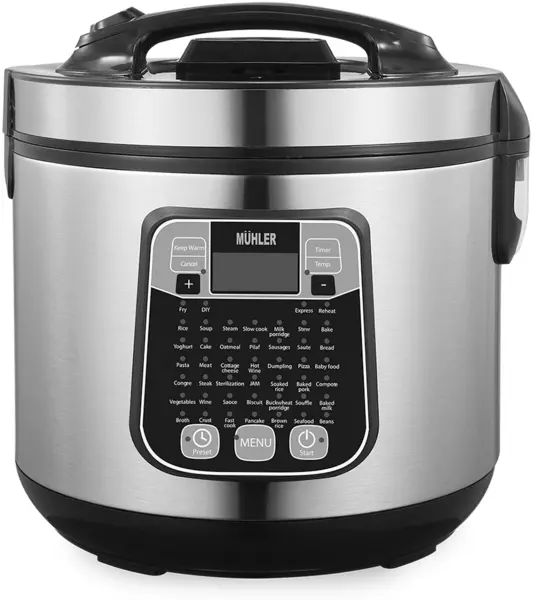 Multicooker Muhler - MLC-5045, 930W, 46 programe, argintiu/negru