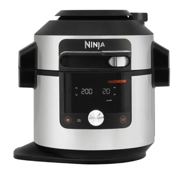 Multicooker Ninja - Foodi 14 in 1 SmartLid, 1760W, 14 programe, argintiu