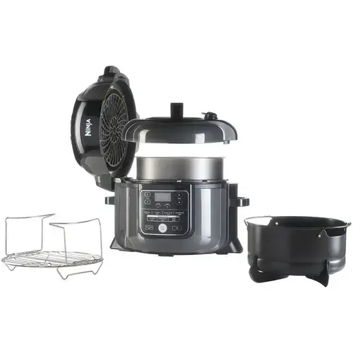 Multicooker Ninja OP300EU, 1460 W, 6L, Functie Slow Cook, 7 moduri de gatire (Gri/Negru)