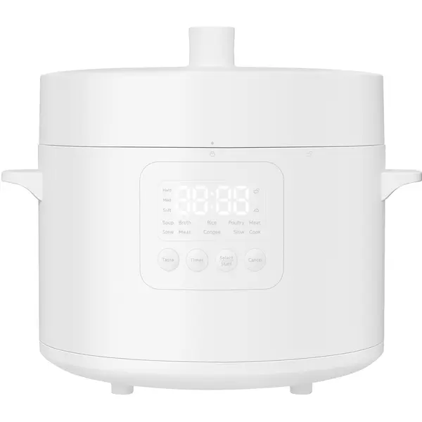 Multicooker Xiaomi BHR8845EU, 4.8l, 1000 W, 6 programe, 7 niveluri ajustare textura, 8 protectii siguranta, Timer, Control temperatura, Alb