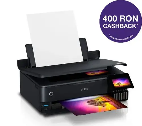 Multifunctional Epson EcoTank L8180, Inkjet color, A3, 16 ppm, Duplex, Retea, Wireless (Negru)