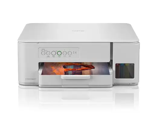 Multifunctional inkjet color CISS Brother DCP-T436W, InkBenefit, Wireless, A4, 7.500 pagini alb-negru sau 5.000 pagini color, Alb