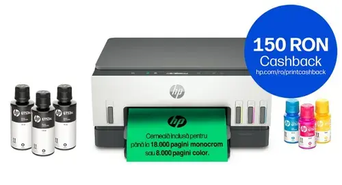 Multifunctional inkjet color HP Smart Tank 670 All-in-One, Wireless, Duplex, A4 (Gri/Alb)