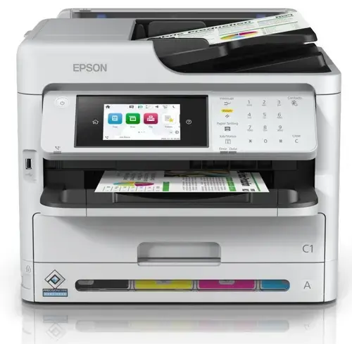 Multifunctional InkJet EPSON WF-C5890DW, A4, Duplex, ADF, Wireless, Retea (Alb)