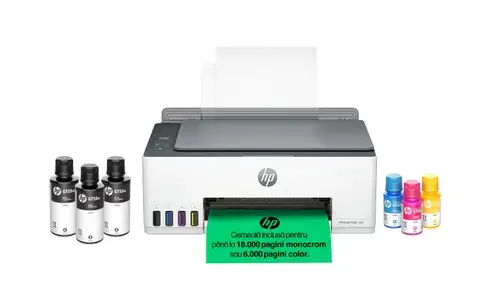Multifunctional inkjet HP Smart Tank 580 AiO, A4, CISS, Wireless (Alb/Gri)