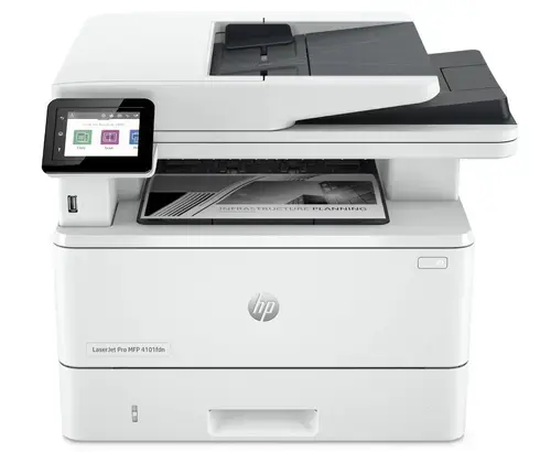 Multifunctional Monocrom HP LaserJet Pro MFP 4102fdw, A4, Wireless, Fax, Duplex, Retea (Alb)