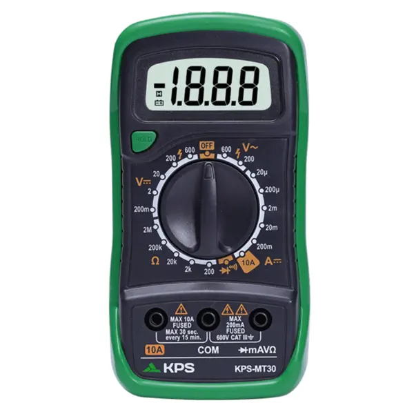 Multimetru digital, 600V AC DC, 10A DC, 2M, , KPS MT30