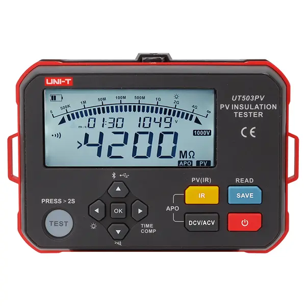 Multimetru digital de izolație pentru instalații fotovoltaice Uni-T UT503PV