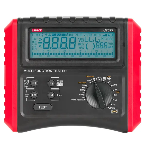 Multimetru digital pentru testare instalații electrice, rezistență de izolație și curent rezidual, UNI-T UT595