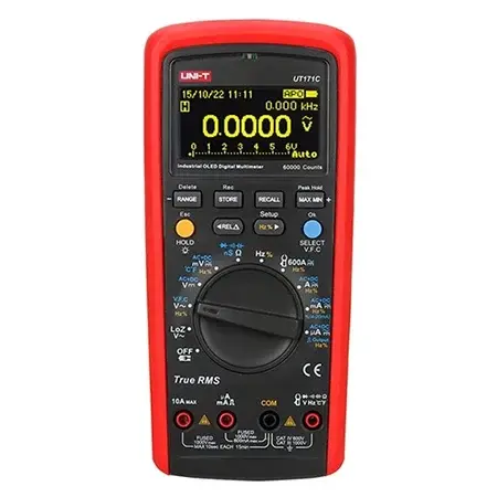 Multimetru Digital Uni-T UT171C, USB, Temperatura 1000 C, True RMS, Frecventa 60MHz, CAT III 1000V, Autoscalare
