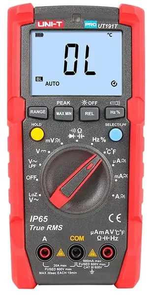 Multimetru Digital UNI-T UT191T (Negru/Rosu)